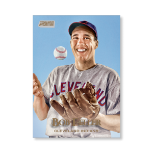 Bob Feller 2019 Topps Stadium Club Baseball Base Cards Poster Gold Ed. # to 1- artbble-pos-19scbb-1485-gold-s