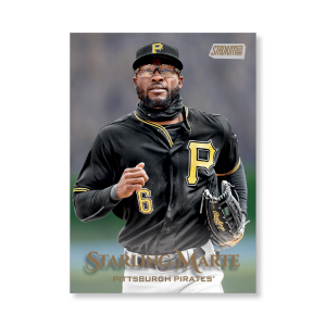 Starling Marte 2019 Topps Stadium Club Baseball Base Cards Poster Gold Ed. # to 1- artbble-pos-19scbb-1492-gold-s