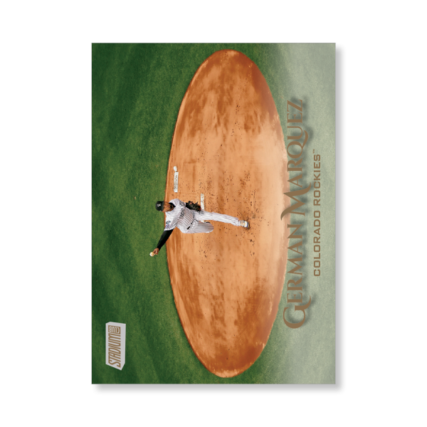 German Marquez 2019 Topps Stadium Club Baseball Base Cards Poster Gold Ed. # to 1- artbble-pos-19scbb-1495-gold-s