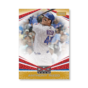 Anthony Rizzo 2019 Topps Stadium Club Baseball Beam Team Poster Gold Ed. # to 1- artbble-pos-19scbb-3112-gold-s