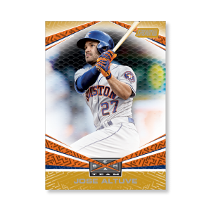 Jose Altuve 2019 Topps Stadium Club Baseball Beam Team Poster Gold Ed. # to 1- artbble-pos-19scbb-3113-gold-s