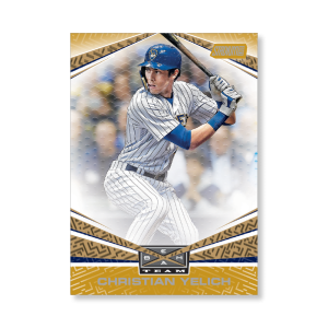 Christian Yelich 2019 Topps Stadium Club Baseball Beam Team Poster Gold Ed. # to 1- artbble-pos-19scbb-3122-gold-s