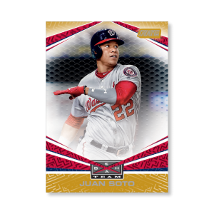 Juan Soto 2019 Topps Stadium Club Baseball Beam Team Poster Gold Ed. # to 1- artbble-pos-19scbb-3125-gold-s
