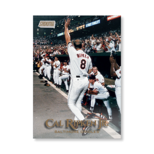 Cal Ripken Jr. 2019 Topps Stadium Club Baseball Base Card Variations Poster Gold Ed. # to 1- artbble-pos-19scbb-3212-gold-s