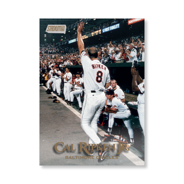 Cal Ripken Jr. 2019 Topps Stadium Club Baseball Base Card Variations Poster Gold Ed. # to 1- artbble-pos-19scbb-3212-gold-s