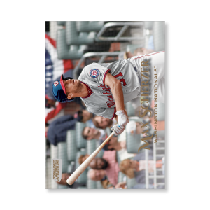 Max Scherzer 2019 Topps Stadium Club Baseball Base Card Variations Poster Gold Ed. # to 1- artbble-pos-19scbb-3215-gold-s