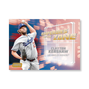 Clayton Kershaw 2019 Topps Stadium Club Baseball Emperors of the Zone Poster Gold Ed. # to 1- artbble-pos-19scbb-3403-gold-s