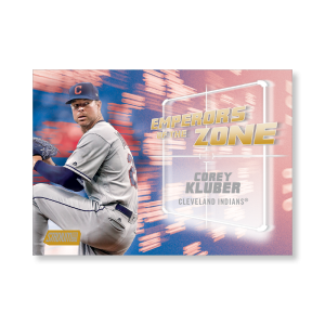 Corey Kluber 2019 Topps Stadium Club Baseball Emperors of the Zone Poster Gold Ed. # to 1- artbble-pos-19scbb-3411-gold-s