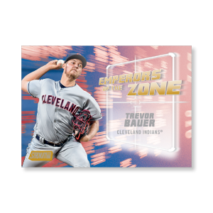 Trevor Bauer 2019 Topps Stadium Club Baseball Emperors of the Zone Poster Gold Ed. # to 1- artbble-pos-19scbb-3412-gold-s