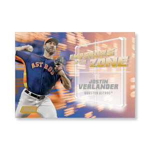 Justin Verlander 2019 Topps Stadium Club Baseball Emperors of the Zone Poster Gold Ed. # to 1- artbble-pos-19scbb-3424-gold-s