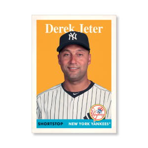 Derek Jeter 2019 Archives Baseball 1958 Topps Poster # to 99- artbble-pos-19tabb-1001-s