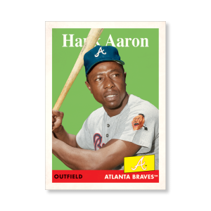 Hank Aaron 2019 Archives Baseball 1958 Topps Poster # to 99- artbble-pos-19tabb-1033-s