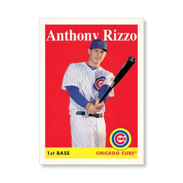 Anthony Rizzo 2019 Archives Baseball 1958 Topps Poster # to 99- artbble-pos-19tabb-1059-s