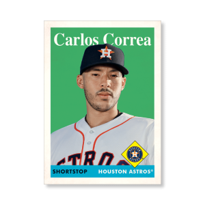 Carlos Correa 2019 Archives Baseball 1958 Topps Poster # to 99- artbble-pos-19tabb-1069-s