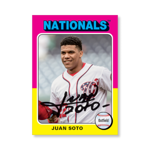 Juan Soto 2019 Archives Baseball 1975 Topps Poster # to 99- artbble-pos-19tabb-1101-s