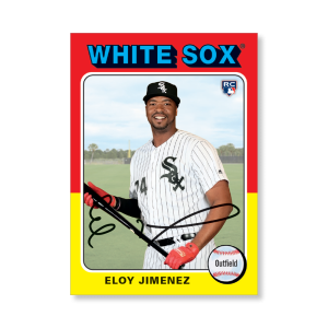 Eloy Jimenez 2019 Archives Baseball 1975 Topps Poster # to 99- artbble-pos-19tabb-1104-s