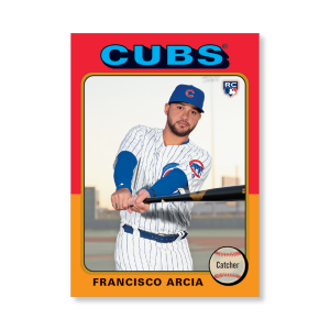Francisco Arcia 2019 Archives Baseball 1975 Topps Poster Gold Ed. # to 1- artbble-pos-19tabb-1113-gold-s