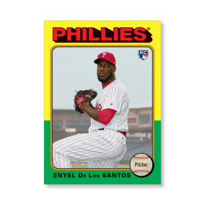 Enyel De Los Santos 2019 Archives Baseball 1975 Topps Poster Gold Ed. # to 1- artbble-pos-19tabb-1114-gold-s