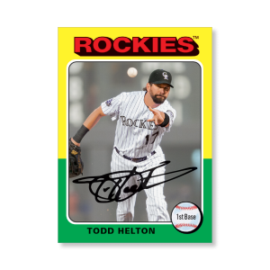 Todd Helton 2019 Archives Baseball 1975 Topps Poster # to 99- artbble-pos-19tabb-1132-s