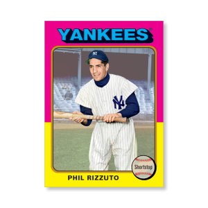 Phil Rizzuto 2019 Archives Baseball 1975 Topps Poster Gold Ed. # to 1- artbble-pos-19tabb-1149-gold-s