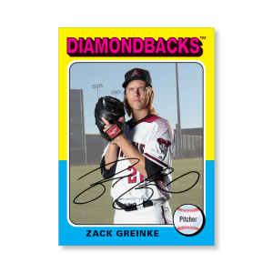 Zack Greinke 2019 Archives Baseball 1975 Topps Poster # to 99- artbble-pos-19tabb-1155-s