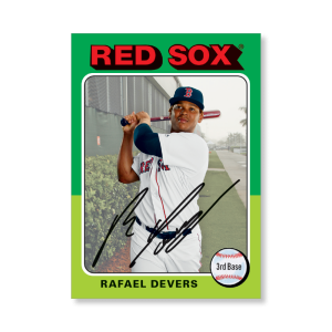 Rafael Devers 2019 Archives Baseball 1975 Topps Poster # to 99- artbble-pos-19tabb-1159-s