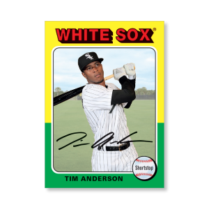 Tim Anderson 2019 Archives Baseball 1975 Topps Poster # to 99- artbble-pos-19tabb-1162-s