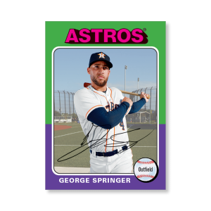 George Springer 2019 Archives Baseball 1975 Topps Poster # to 99- artbble-pos-19tabb-1169-s