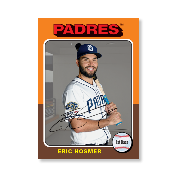 Eric Hosmer 2019 Archives Baseball 1975 Topps Poster # to 99- artbble-pos-19tabb-1187-s