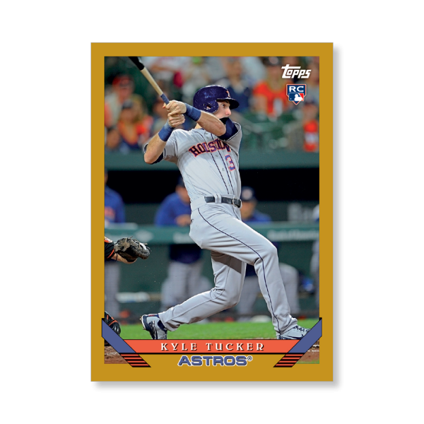 Kyle Tucker 2019 Archives Baseball 1993 Topps Poster Gold Ed. # to 1- artbble-pos-19tabb-1205-gold-s