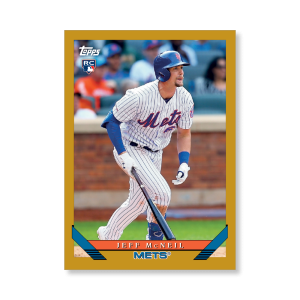 Jeff McNeil 2019 Archives Baseball 1993 Topps Poster Gold Ed. # to 1- artbble-pos-19tabb-1214-gold-s