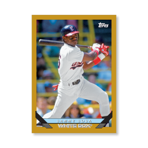 Sammy Sosa 2019 Archives Baseball 1993 Topps Poster Gold Ed. # to 1- artbble-pos-19tabb-1223-gold-s