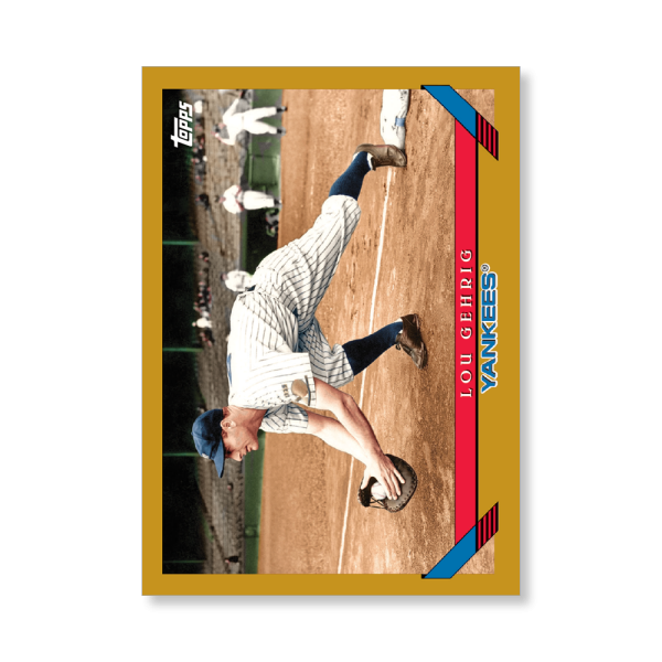 Lou Gehrig 2019 Archives Baseball 1993 Topps Poster Gold Ed. # to 1- artbble-pos-19tabb-1232-gold-s