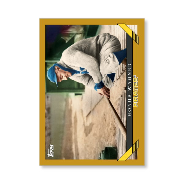 Honus Wagner 2019 Archives Baseball 1993 Topps Poster Gold Ed. # to 1- artbble-pos-19tabb-1235-gold-s