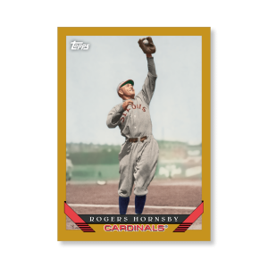 Rogers Hornsby 2019 Archives Baseball 1993 Topps Poster Gold Ed. # to 1- artbble-pos-19tabb-1238-gold-s