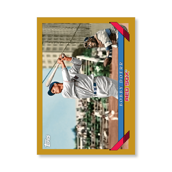 Bobby Doerr 2019 Archives Baseball 1993 Topps Poster Gold Ed. # to 1- artbble-pos-19tabb-1240-gold-s