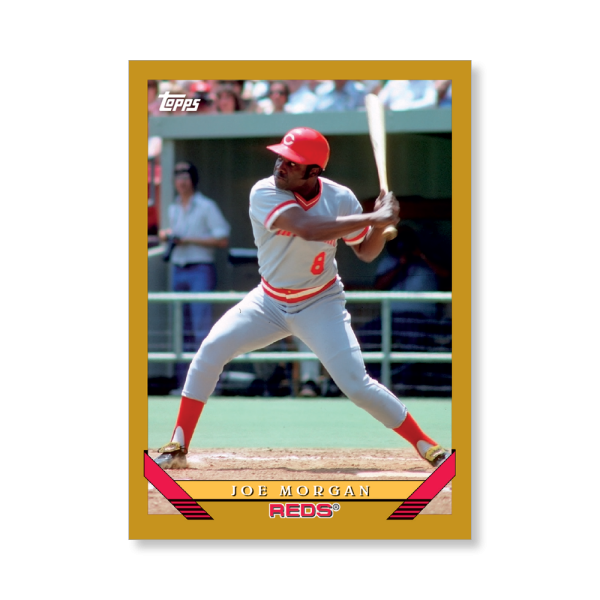 Joe Morgan 2019 Archives Baseball 1993 Topps Poster Gold Ed. # to 1- artbble-pos-19tabb-1246-gold-s