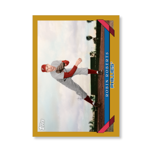 Robin Roberts 2019 Archives Baseball 1993 Topps Poster Gold Ed. # to 1- artbble-pos-19tabb-1249-gold-s