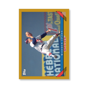 Warren Spahn 2019 Archives Baseball 1993 Topps Poster Gold Ed. # to 1- artbble-pos-19tabb-1250-gold-s