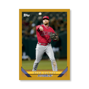 Zack Cozart 2019 Archives Baseball 1993 Topps Poster Gold Ed. # to 1- artbble-pos-19tabb-1253-gold-s