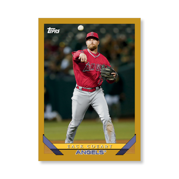 Zack Cozart 2019 Archives Baseball 1993 Topps Poster Gold Ed. # to 1- artbble-pos-19tabb-1253-gold-s