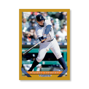 Miguel Cabrera 2019 Archives Baseball 1993 Topps Poster Gold Ed. # to 1- artbble-pos-19tabb-1269-gold-s