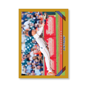 Alex Bregman 2019 Archives Baseball 1993 Topps Poster Gold Ed. # to 1- artbble-pos-19tabb-1270-gold-s