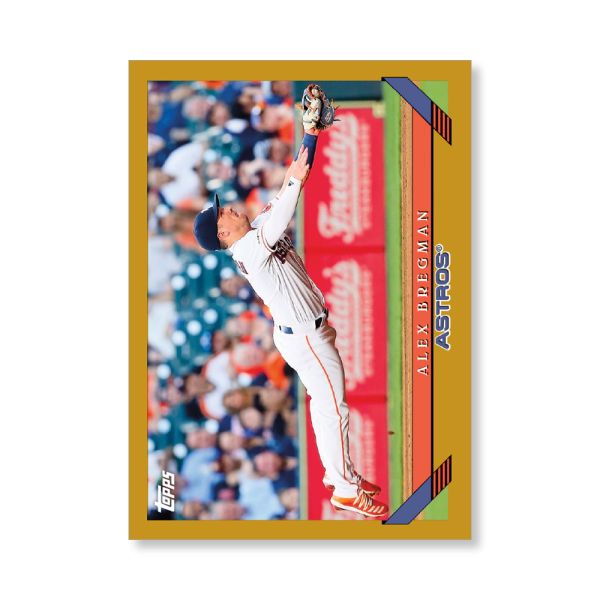 Alex Bregman 2019 Archives Baseball 1993 Topps Poster Gold Ed. # to 1- artbble-pos-19tabb-1270-gold-s