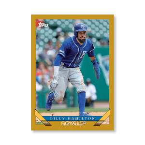 Billy Hamilton 2019 Archives Baseball 1993 Topps Poster Gold Ed. # to 1- artbble-pos-19tabb-1271-gold-s