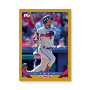 Jorge Polanco 2019 Archives Baseball 1993 Topps Poster Gold Ed. # to 1- artbble-pos-19tabb-1278-gold-s