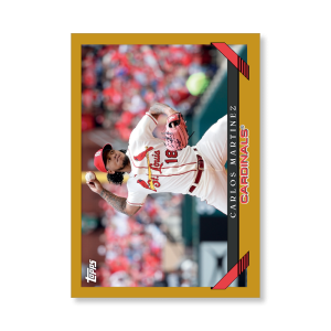 Carlos Martinez 2019 Archives Baseball 1993 Topps Poster Gold Ed. # to 1- artbble-pos-19tabb-1291-gold-s