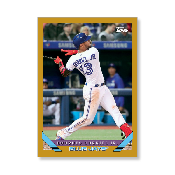 Lourdes Gurriel Jr. 2019 Archives Baseball 1993 Topps Poster Gold Ed. # to 1- artbble-pos-19tabb-1297-gold-s