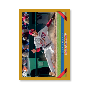 Trea Turner 2019 Archives Baseball 1993 Topps Poster Gold Ed. # to 1- artbble-pos-19tabb-1299-gold-s