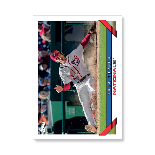 Trea Turner 2019 Archives Baseball 1993 Topps Poster # to 99- artbble-pos-19tabb-1299-s